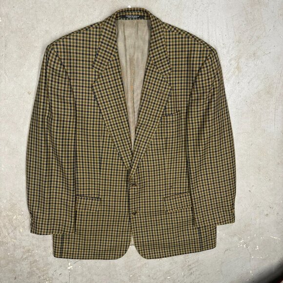 Baumler Wool Blazer Check Sport Coat Multicolor 42R - Picture 2 of 9